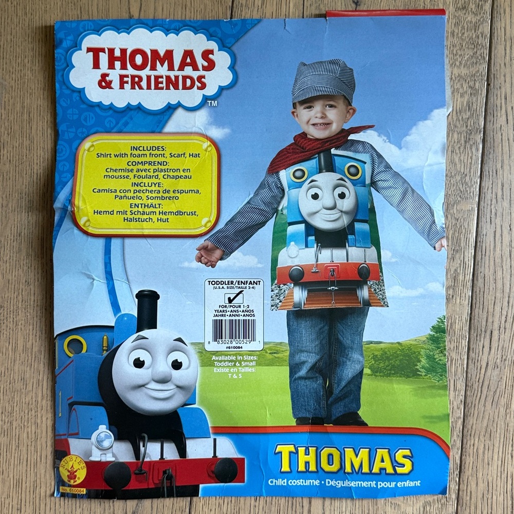 Thomas & Friends train conductor Blue and White kids toddler costume